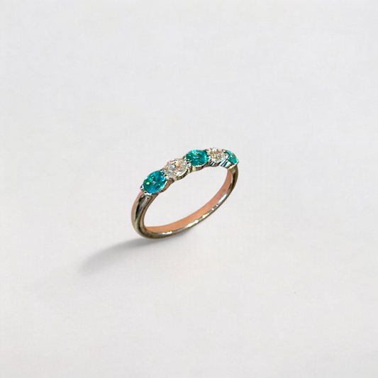 Turquoise Paraiba Copper Ring