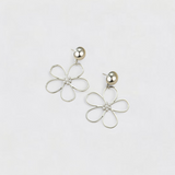 Floral with Pearl Statement Earrings