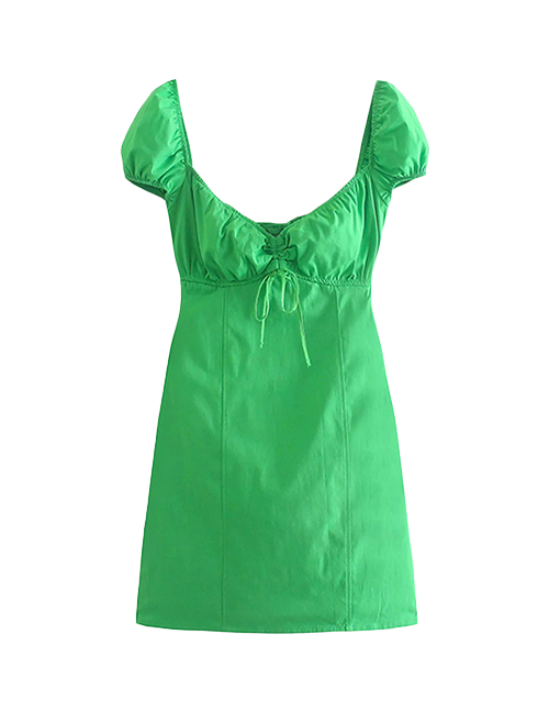 Green Tropical Mini Dress - Kiss the Rainbow